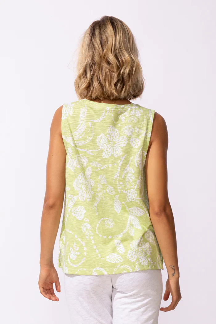 Vintage Scroll Hi Tide Tank Kiwi