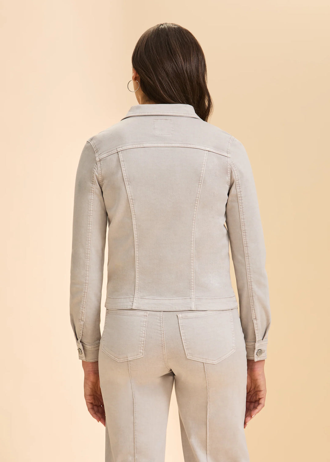 Grey Zip Front Jacket