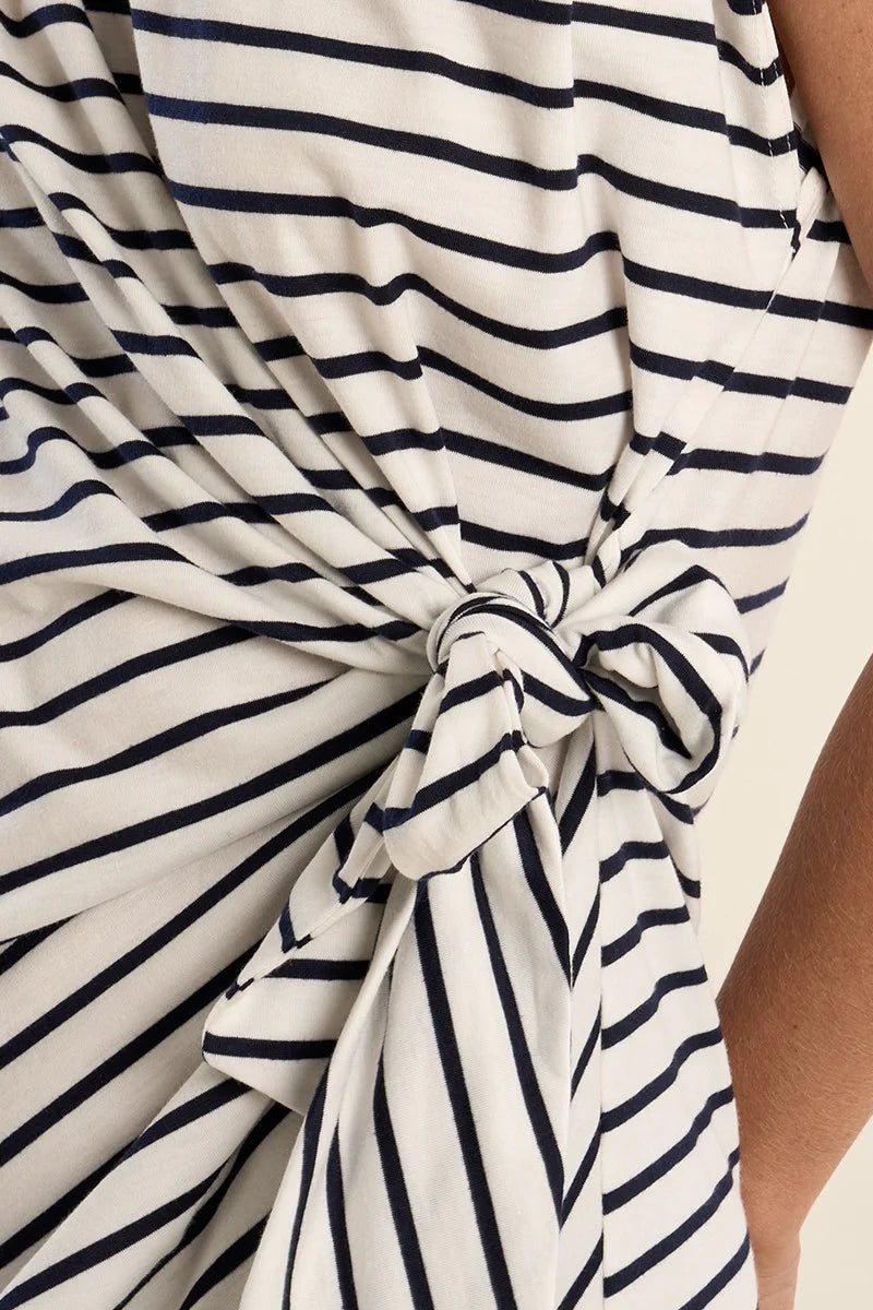 Stripe Dress w/Side Bow