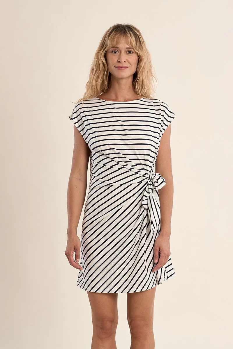 Stripe Dress w/Side Bow  Tricia's Treasures