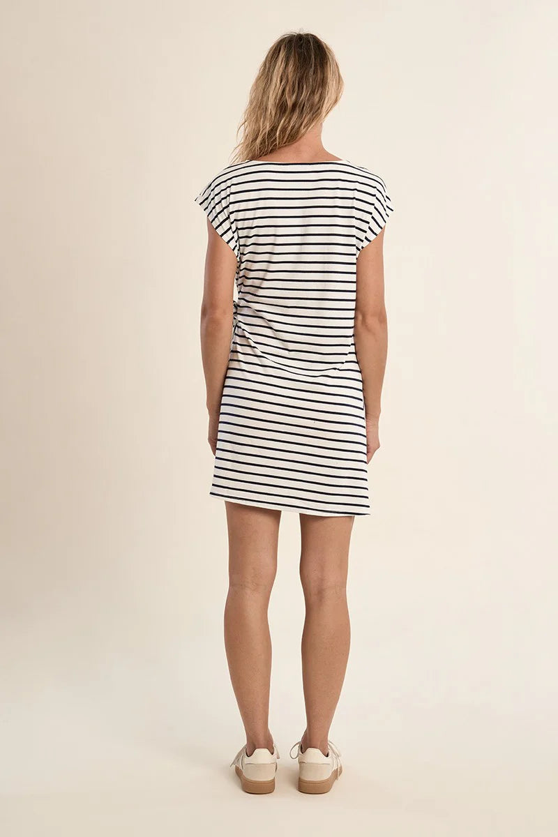 Stripe Dress w/Side Bow