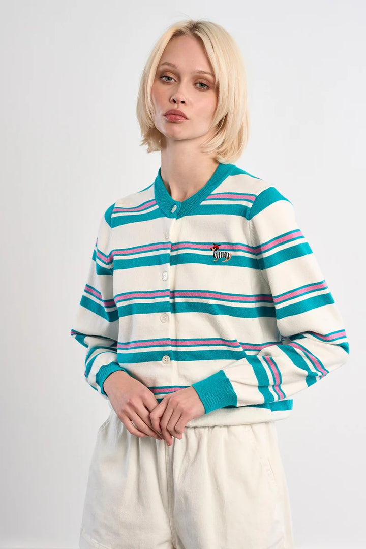 Stripe Knit Cardigan