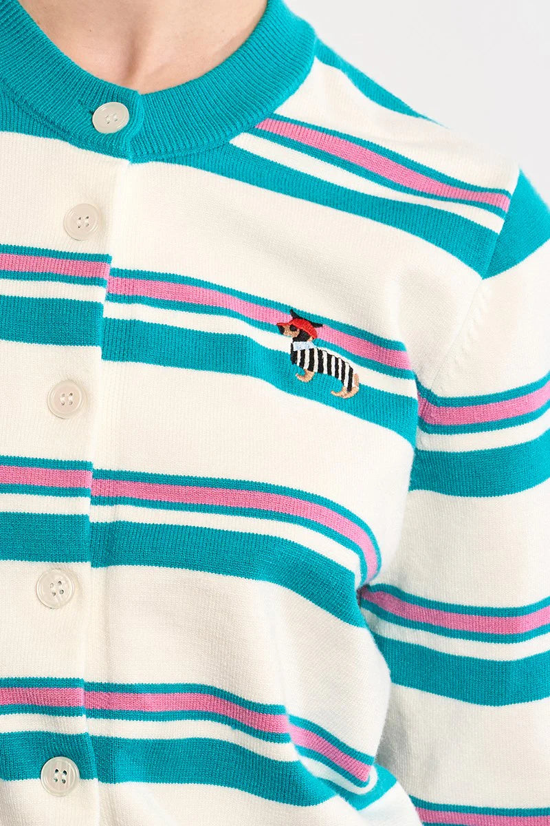 Stripe Knit Cardigan