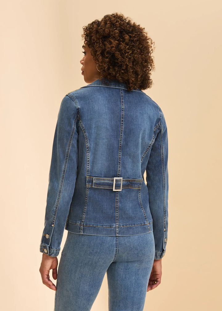 Denim Blazer Jacket Medium Wash
