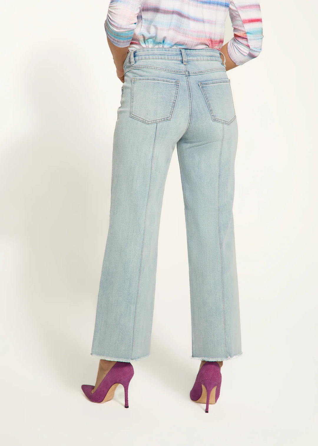 Olivia Wide Ankle - Pale Wash