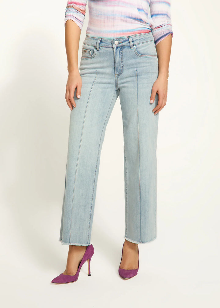 Olivia Wide Ankle - Pale Wash