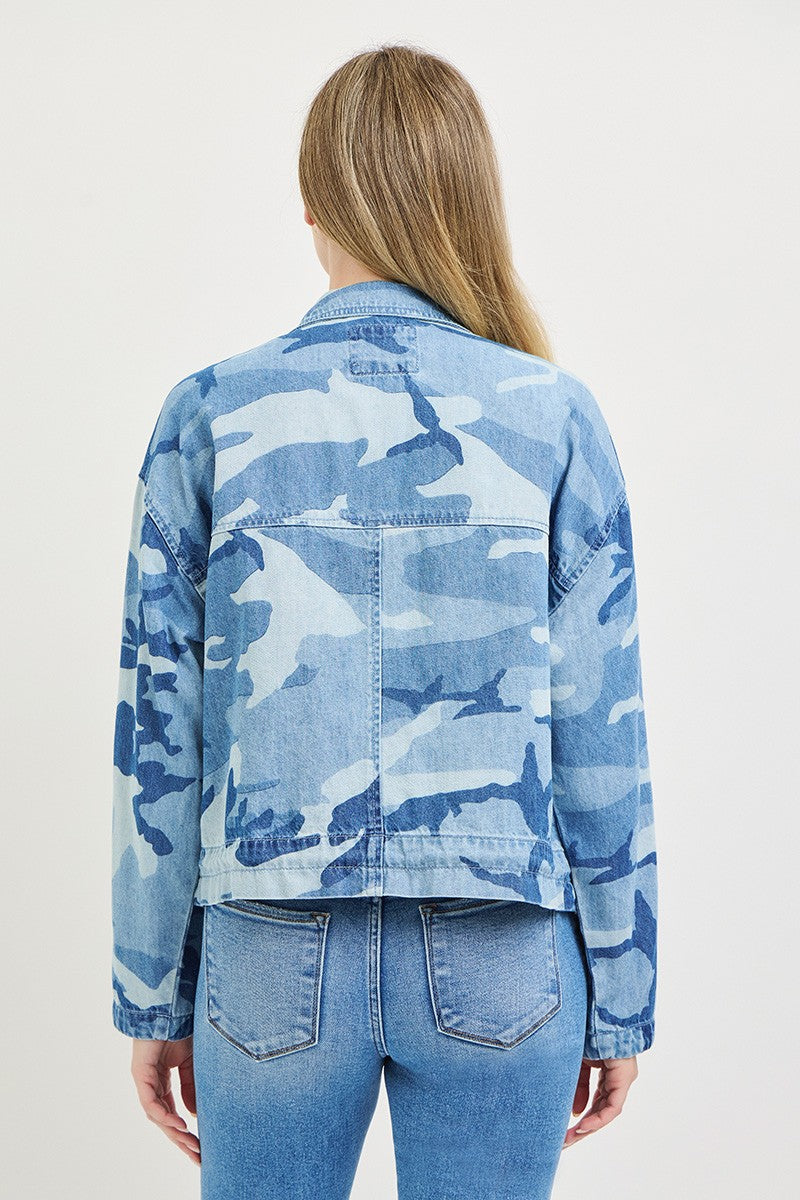 Oversized Military Jacket w/Cargo Pockets