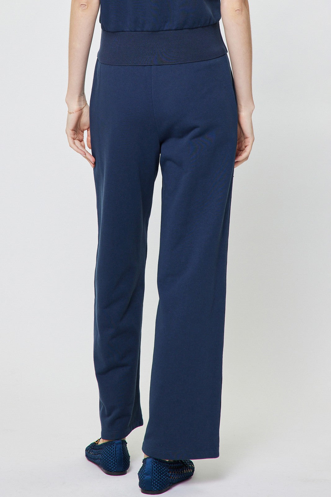 Embroidery Wide Leg Drawstring Pants