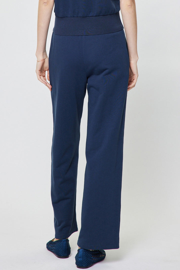 Embroidery Wide Leg Drawstring Pants
