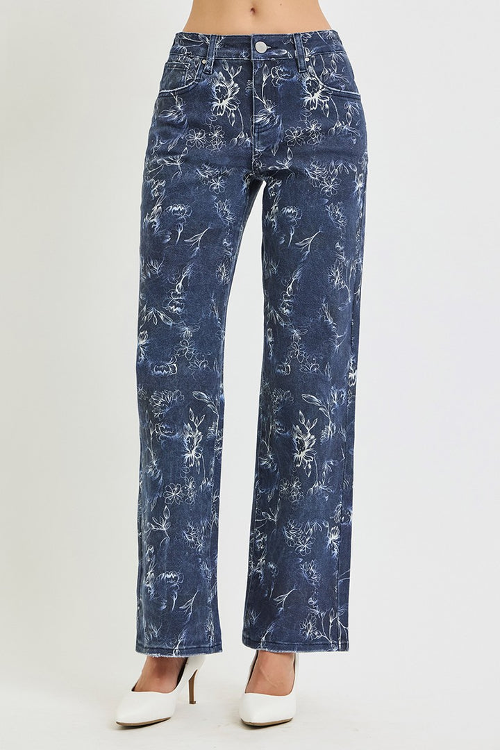 Slouchy Baggy Pants w/All Over Print