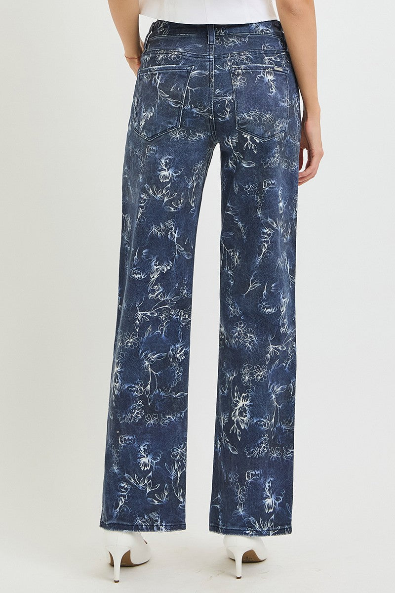 Slouchy Baggy Pants w/All Over Print