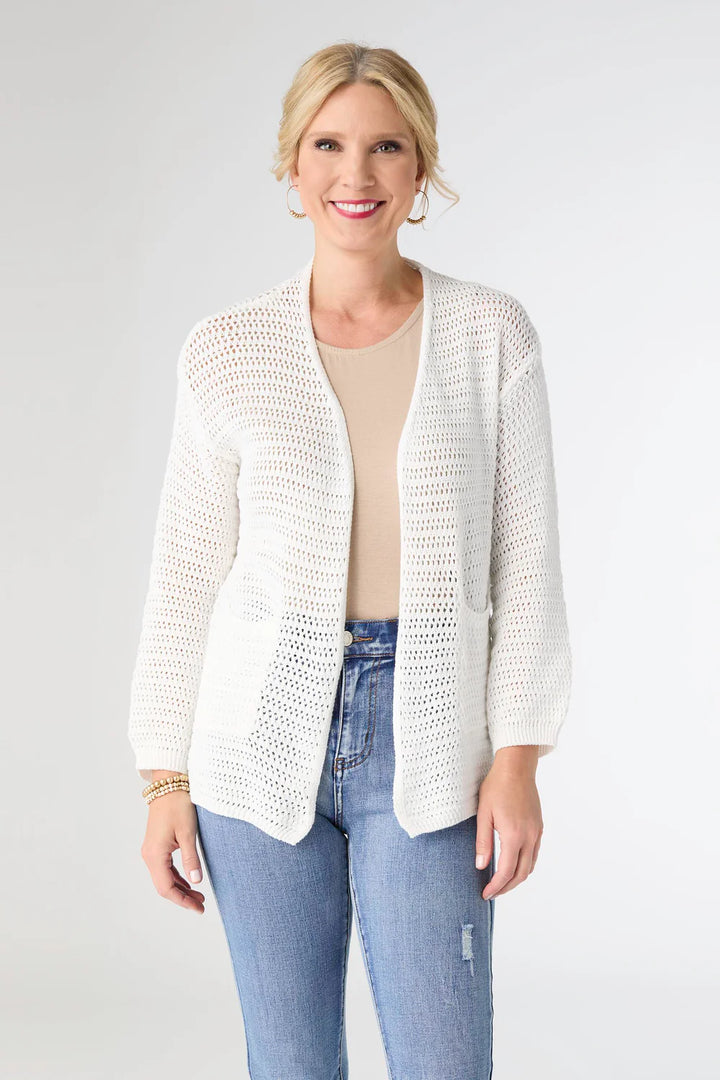 Tiara Open Weave Short Cardigan