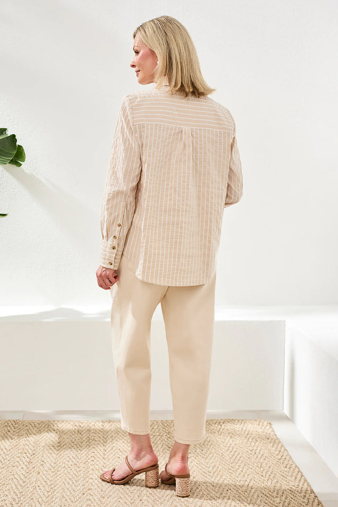 Chambray Button Front Shirt