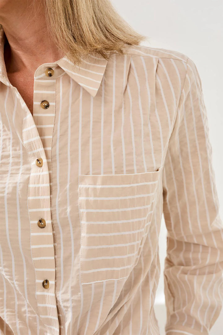Chambray Button Front Shirt