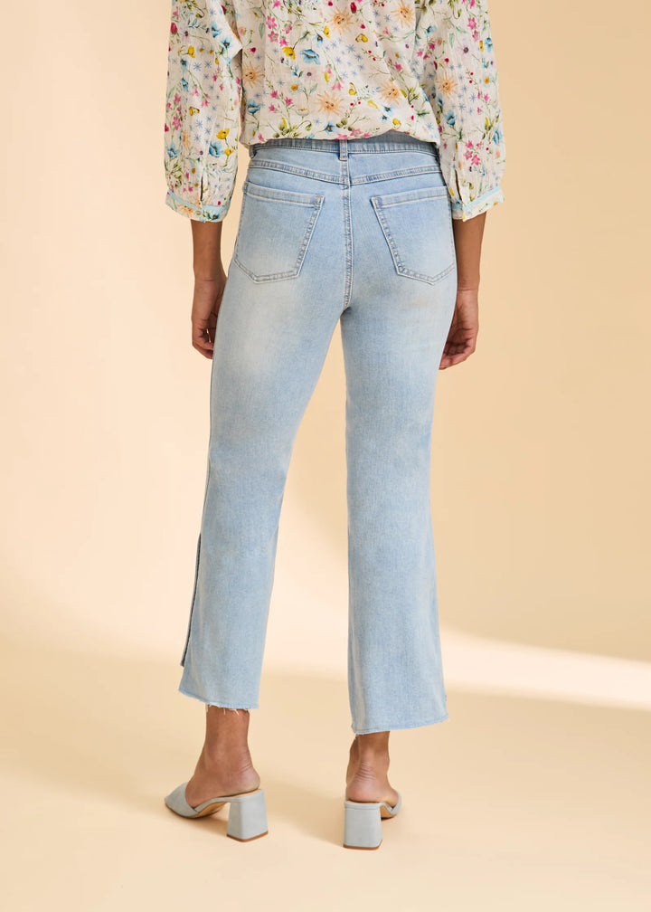 Blue Eclipse Pull On Boot Crop