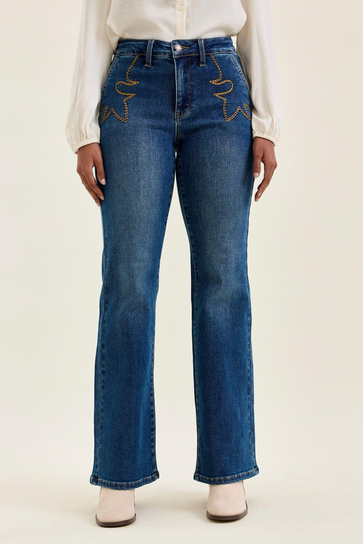 Daisy Bootcut W/ Cowboy Boot Stitching