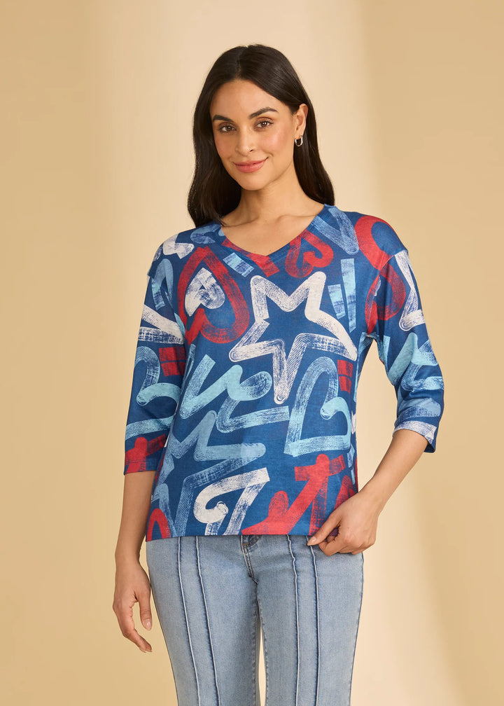 Pop Vneck Top