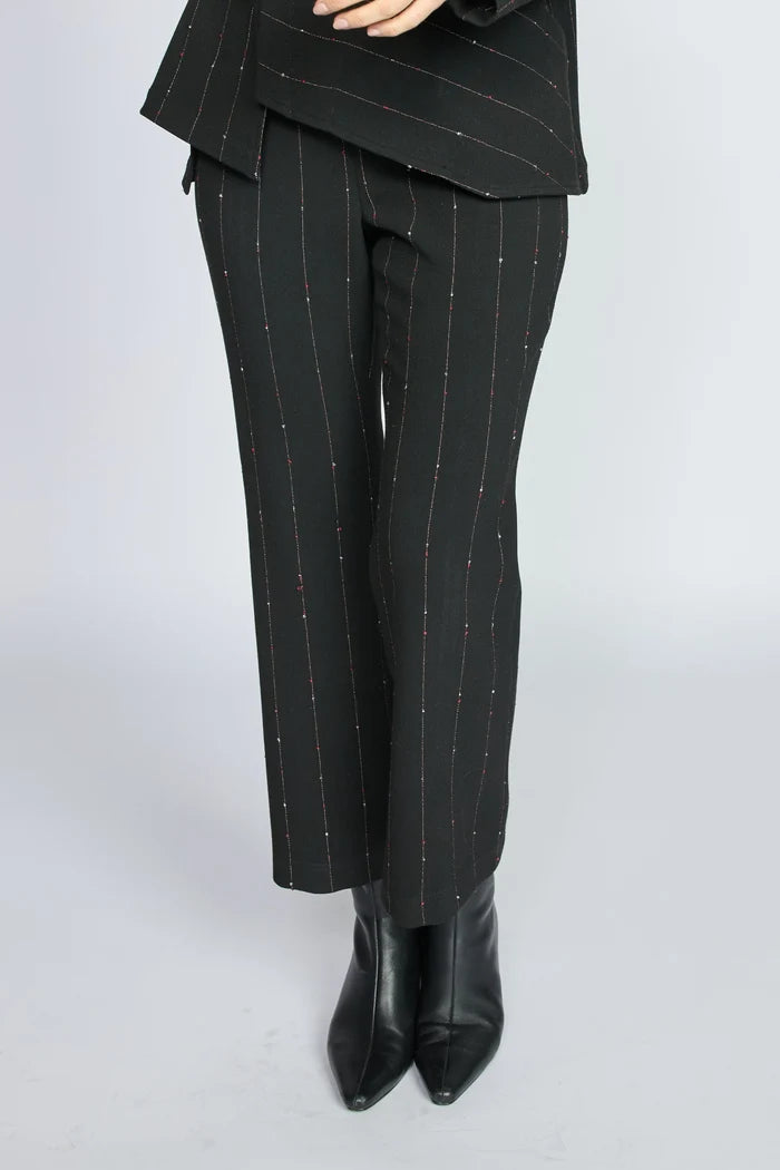 Playful Pinstripe Kick Flare Pant