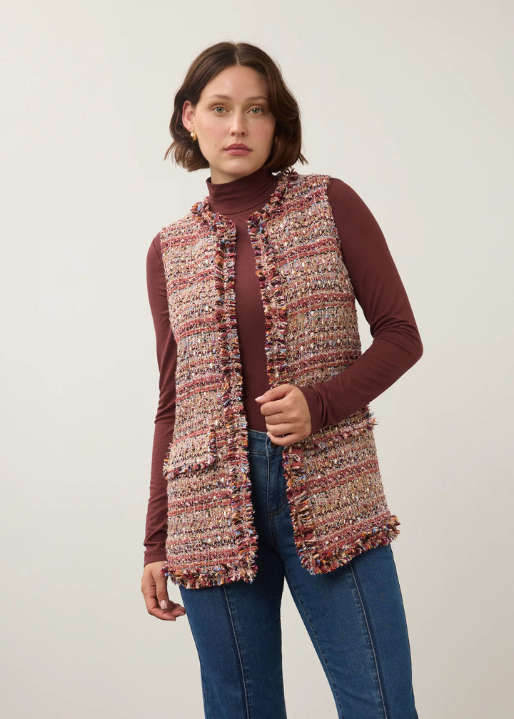 Long Tweed Vest