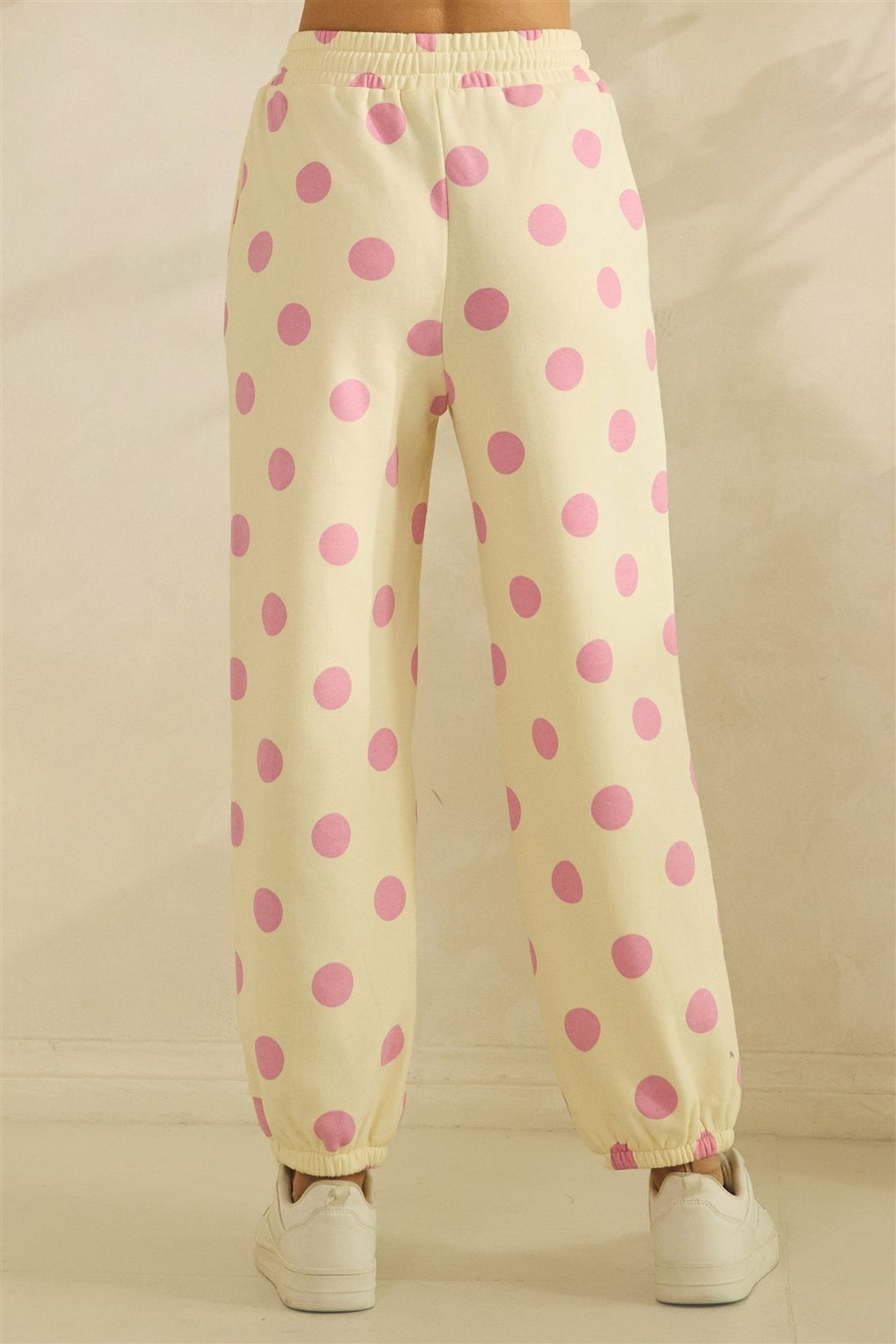 Pink Polka Dot Sweatpants