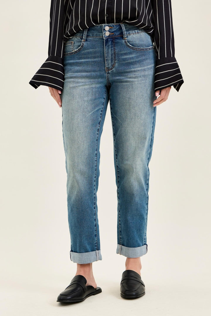 MR Boyfriend Cool Denim w/Cross Back