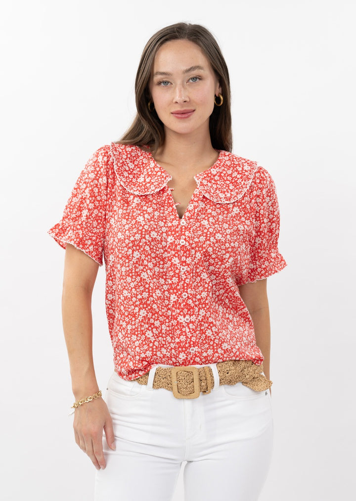 Ditsy Poet Top