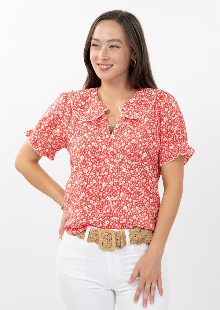 Ditsy Poet Top