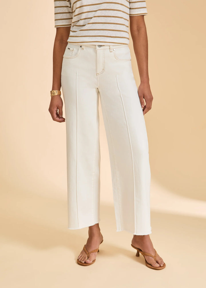 Olivia Wide Ankle Ivory