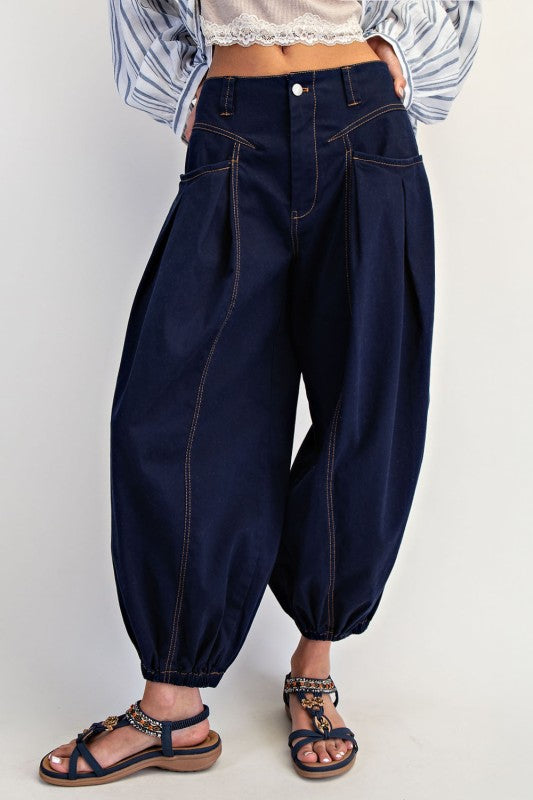 Pull On Wide Leg Pants