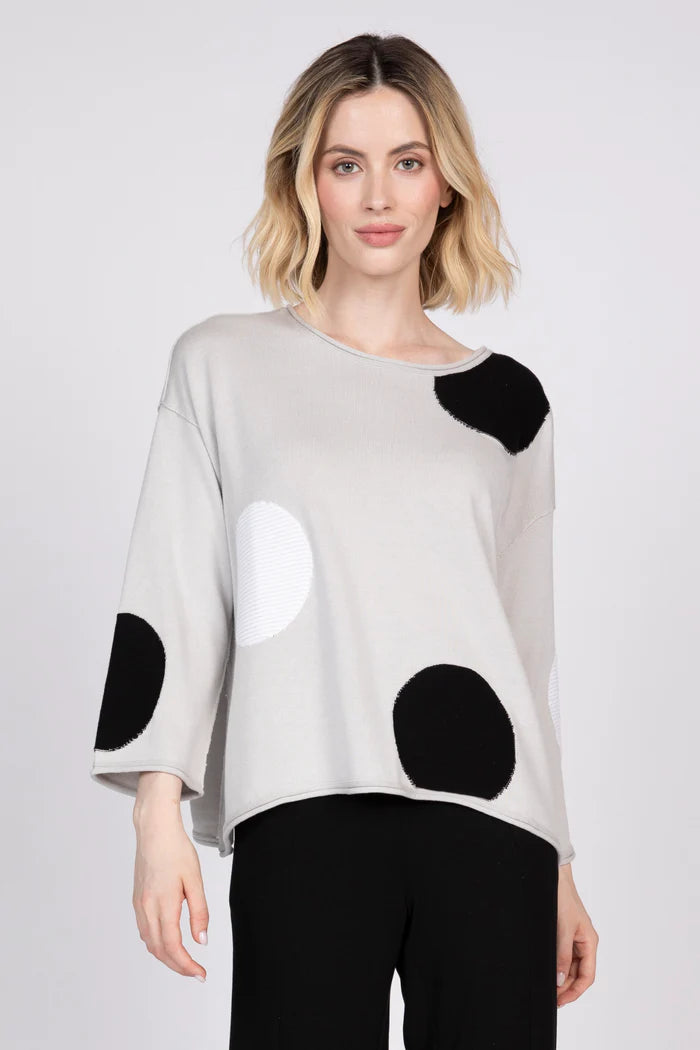 Sand Full Circle Dot Pullover
