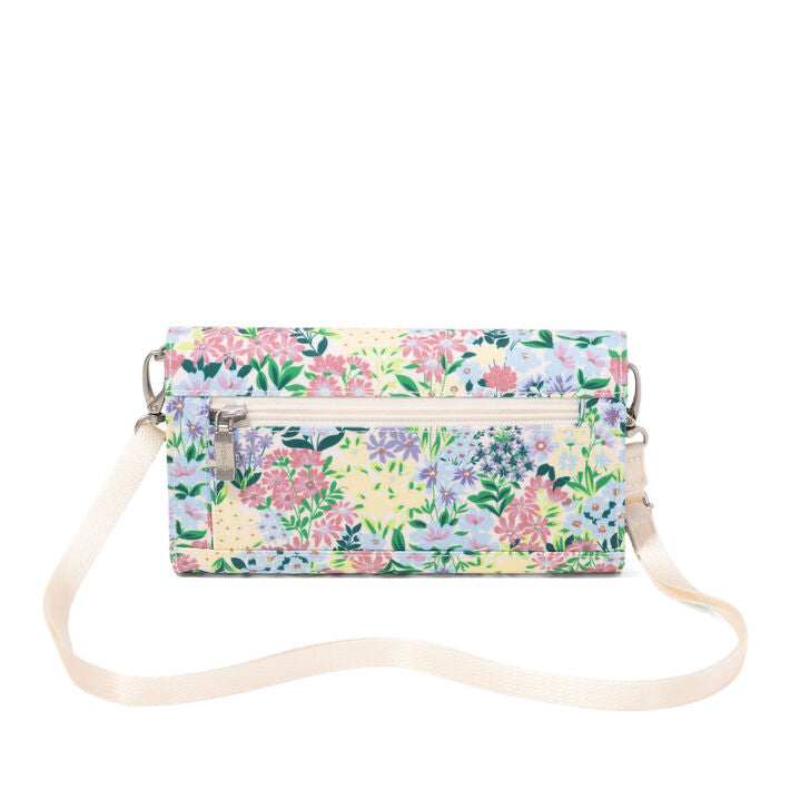 Coastal Flip Lock RFID Phone Wallet Crossbody Meadow Print
