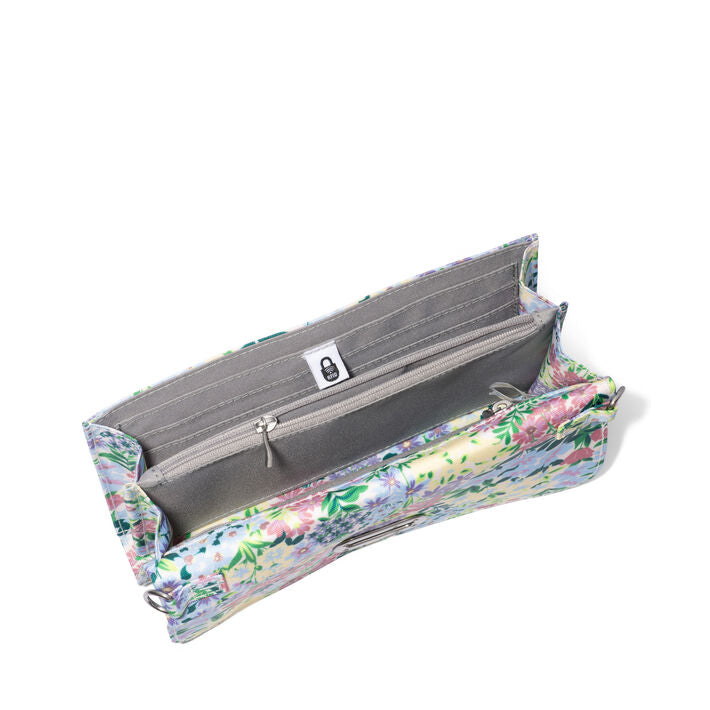 Coastal Flip Lock RFID Phone Wallet Crossbody Meadow Print