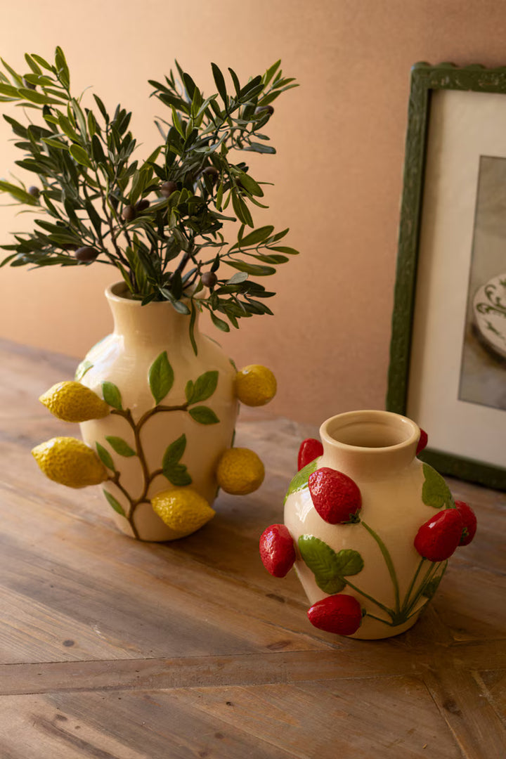 Strawberries Vase