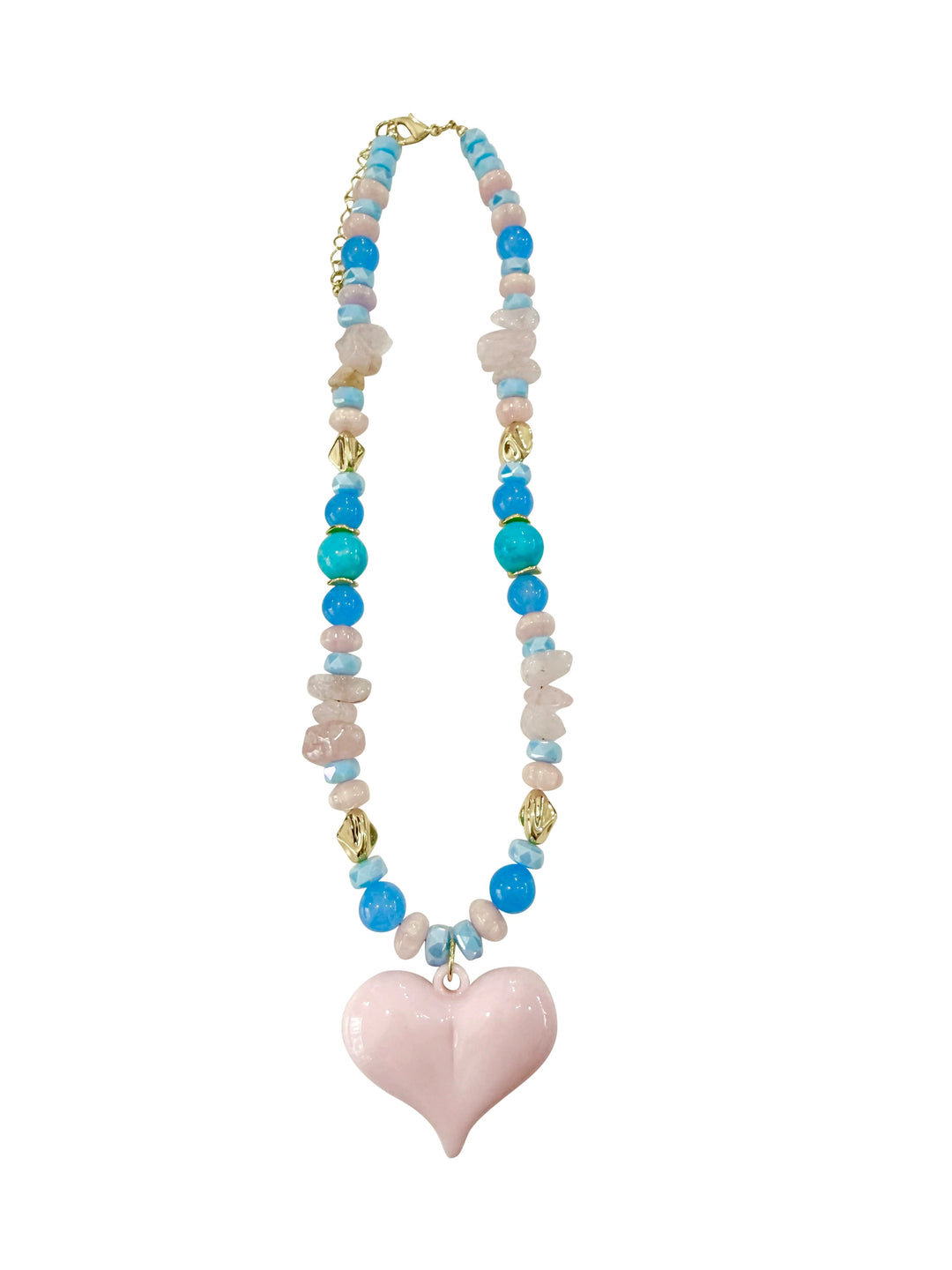 Char Blue Beaded Necklace