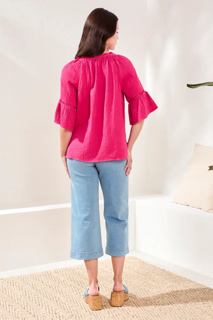 Gardenia Raglan Sleeve Blouse