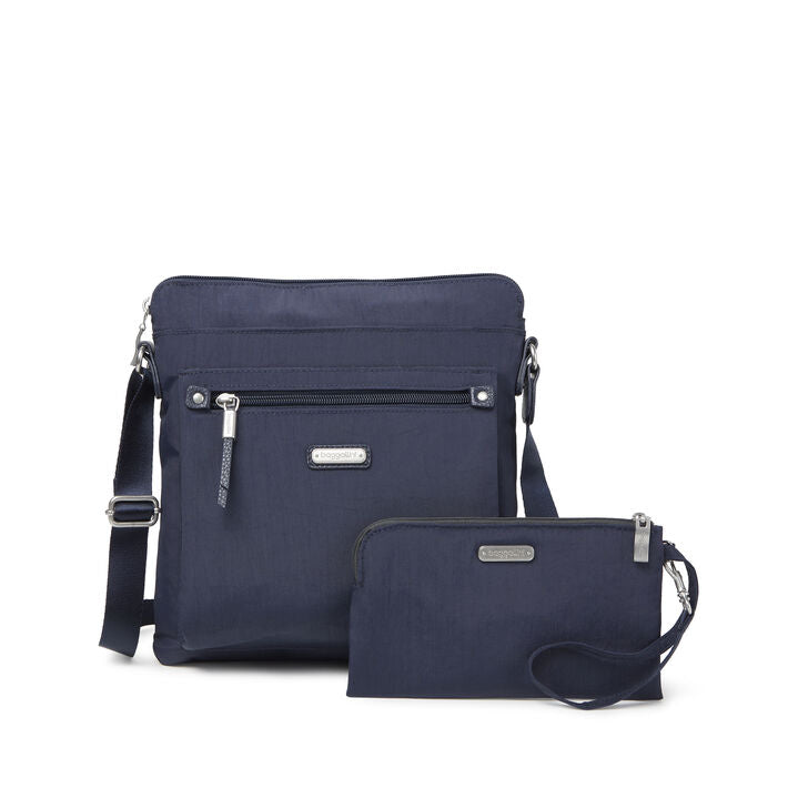 Go Bagg With RFID Phone Wristlet French Navy