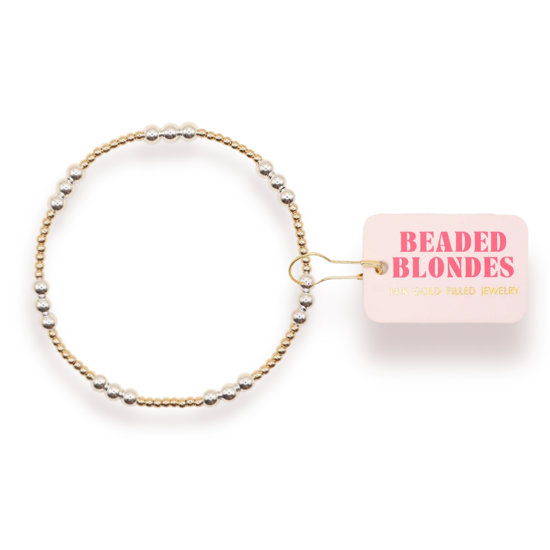 Ily Gold with Silver Bracelet