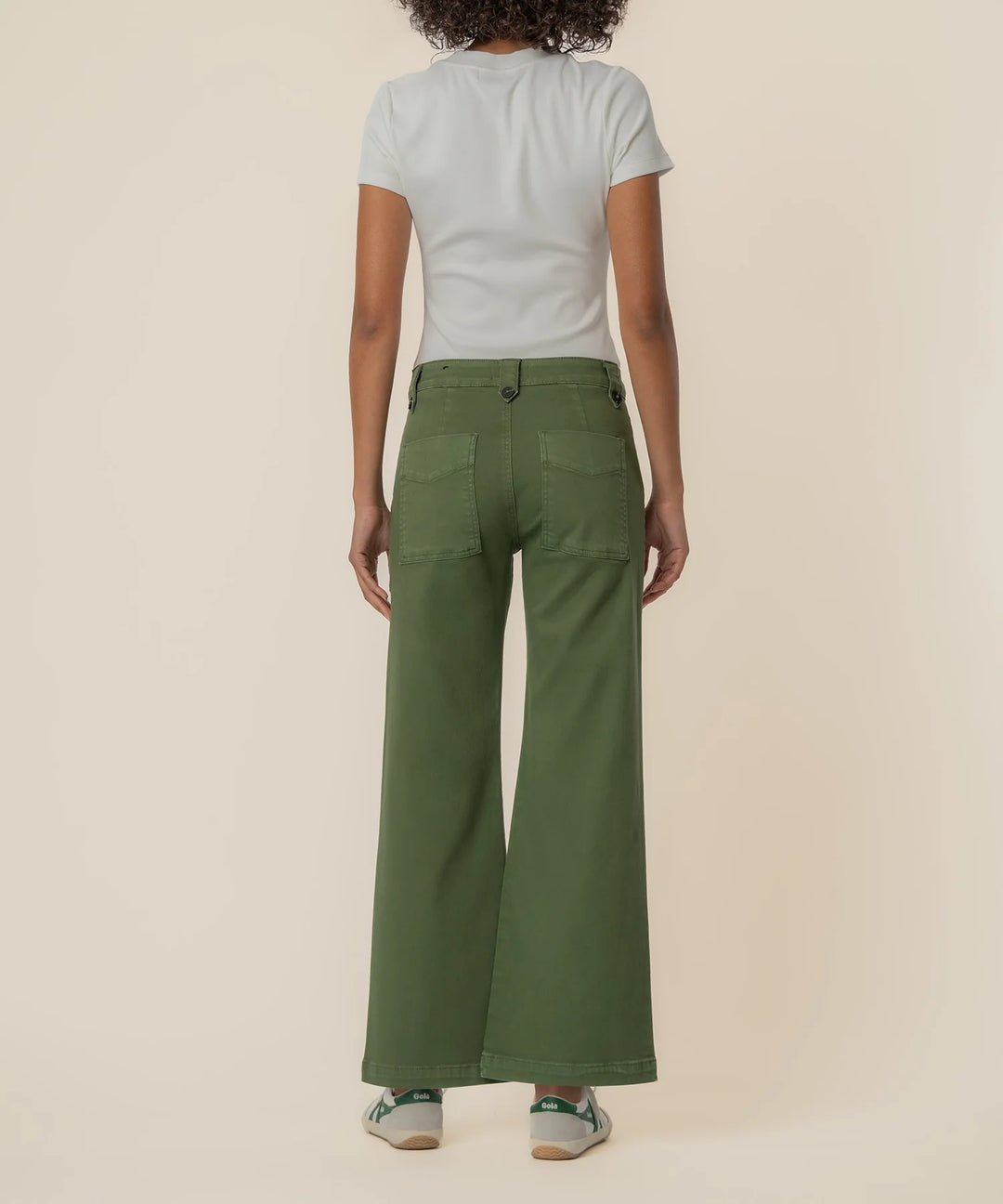 Meg High Rise Wide Leg Dill