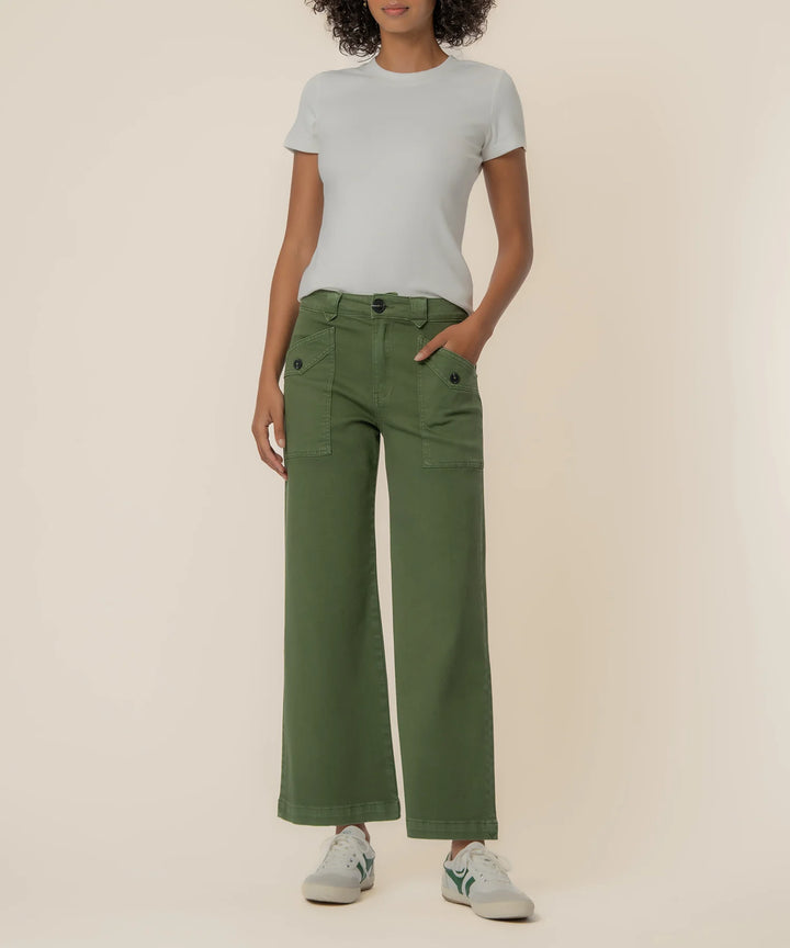 Meg High Rise Wide Leg Dill