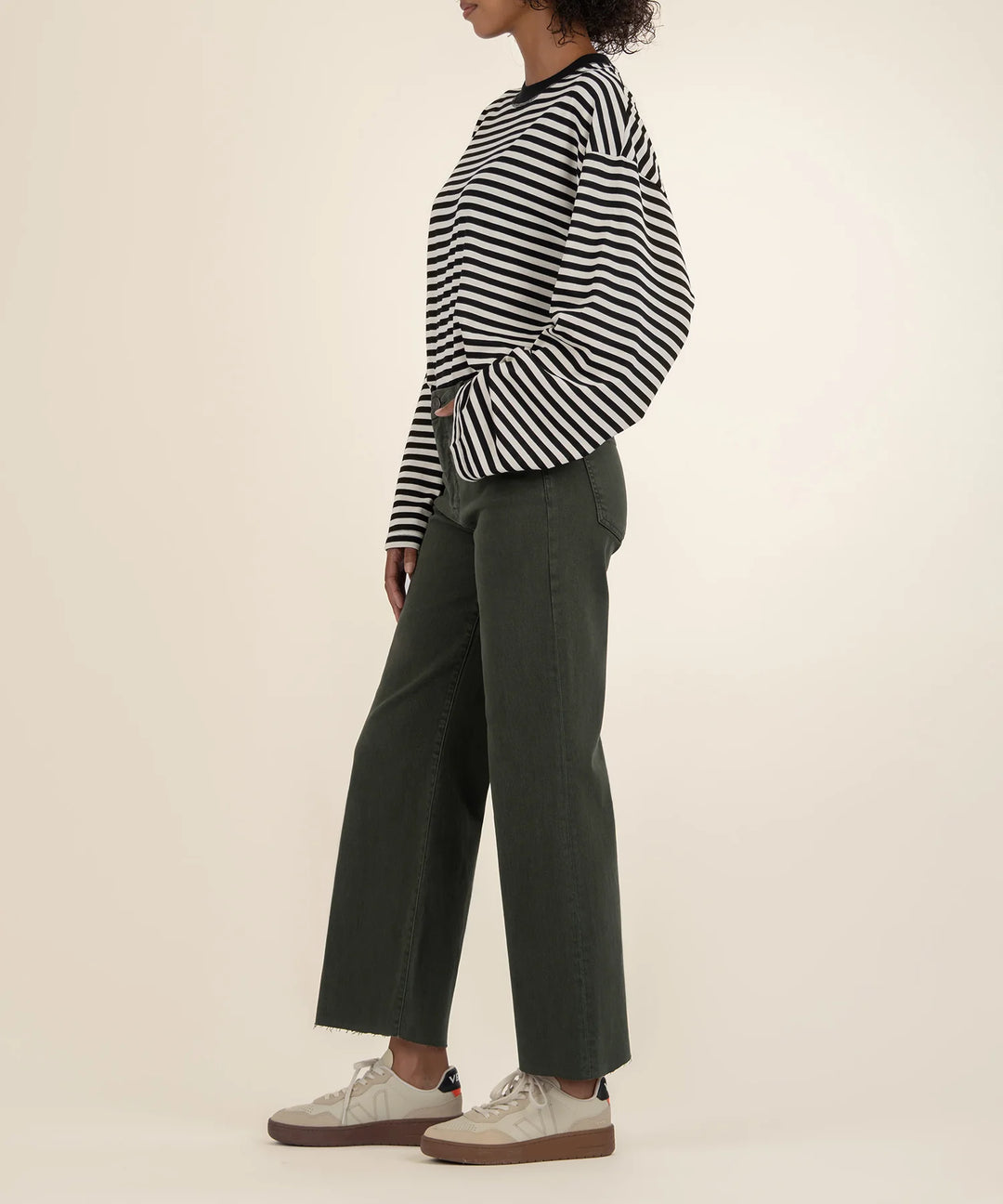 Meg High Rise Wide Leg Sherwood Forest