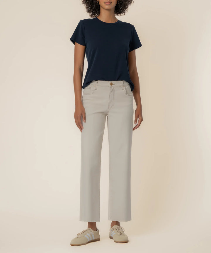 Charlotte High Rise Wide Leg Ecru