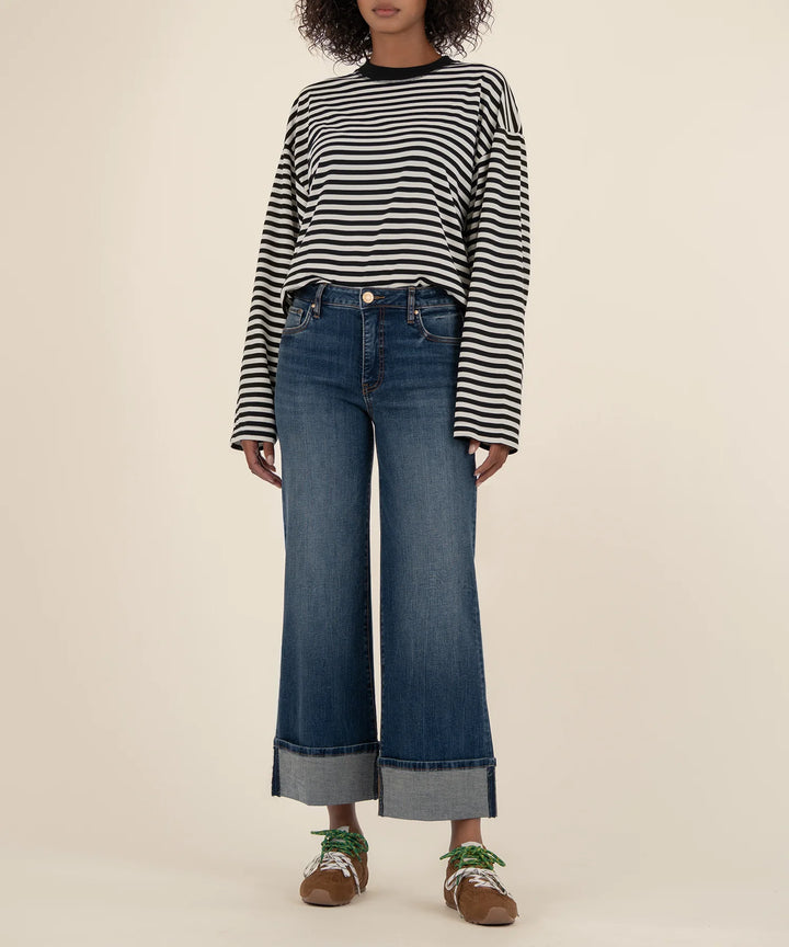 Meg High Rise Fab Ab Wide Leg Interconnected
