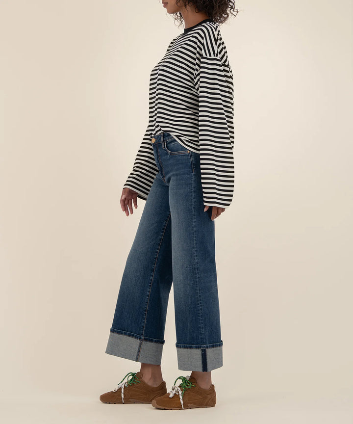 Meg High Rise Fab Ab Wide Leg Interconnected