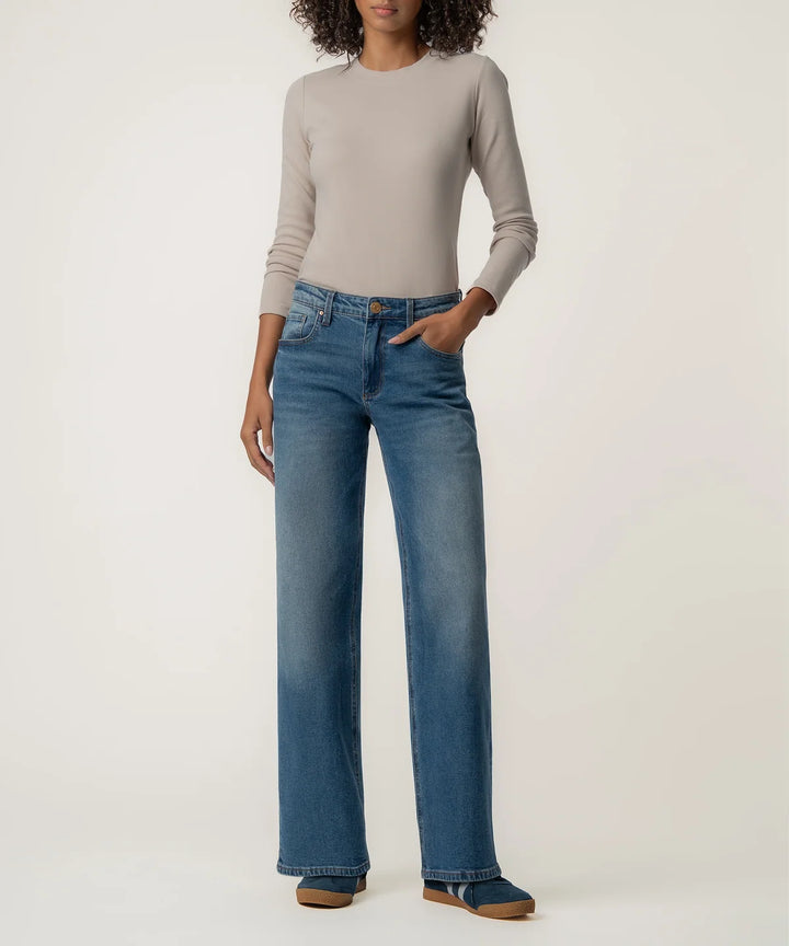 Selena Baggy Low Rise Straight Leg