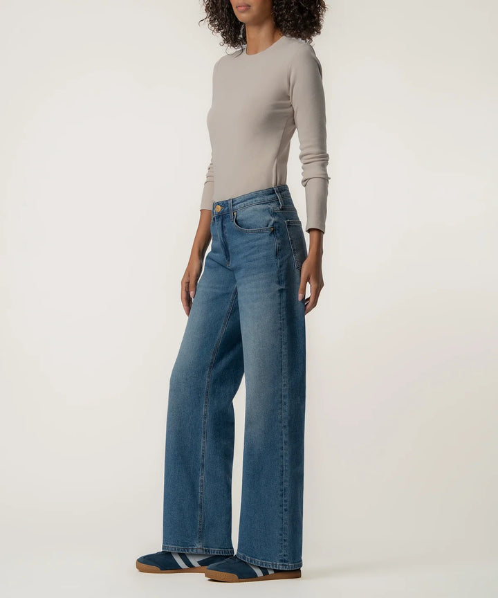 Selena Baggy Low Rise Straight Leg