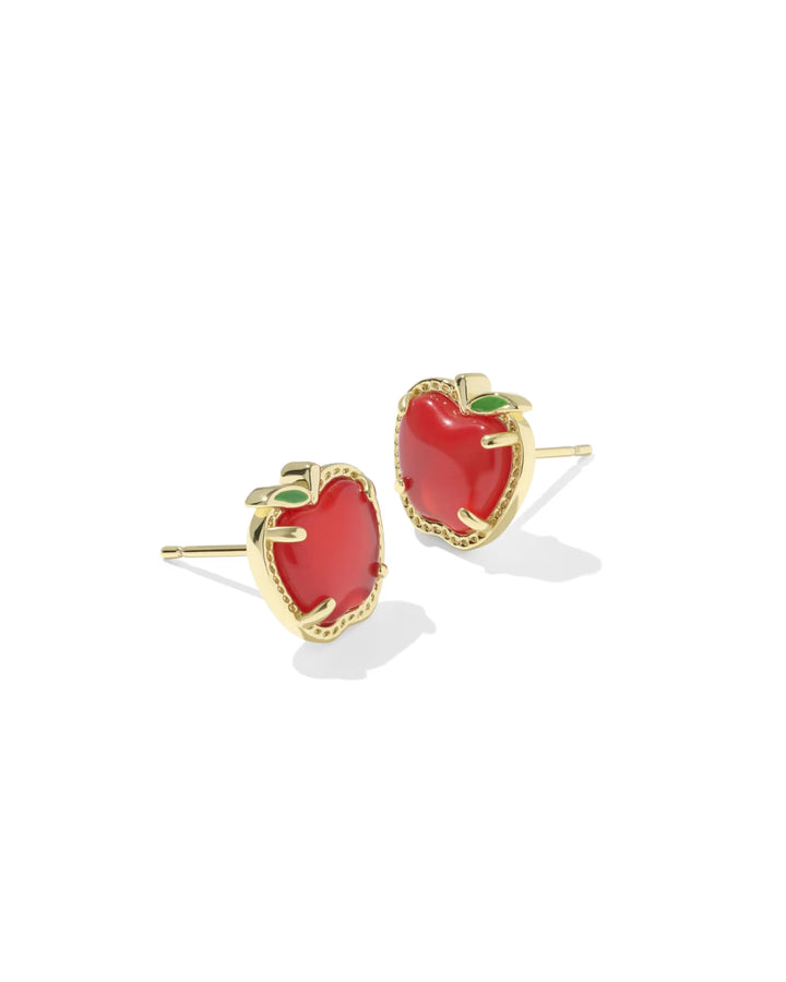 Apple Stud Ear Gold