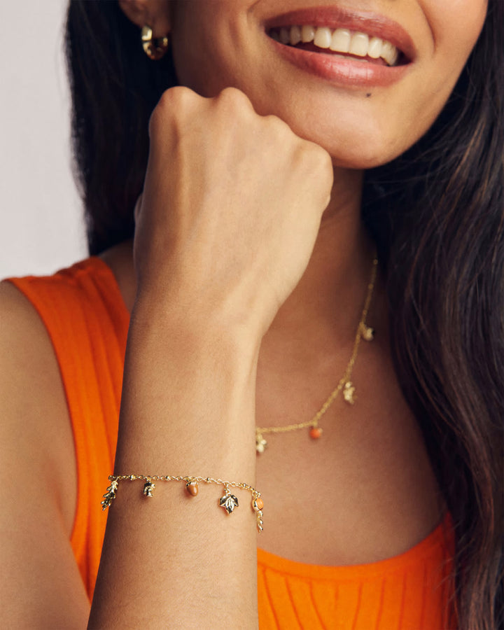 Autumn Charm Bracelet Gold