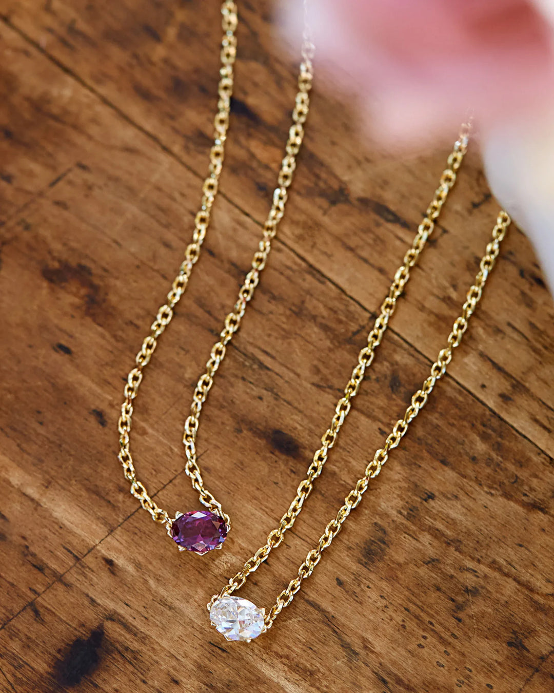 Cailin Pendant Gold Metal White CZ