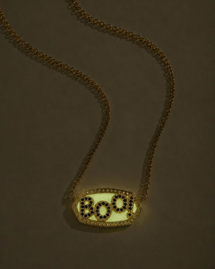 Elisa Boo Pendant Gold Glow in Dark