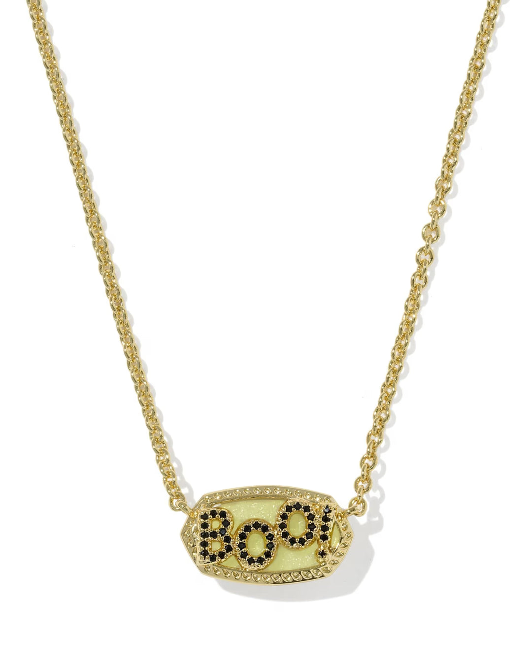 Elisa Boo Pendant Gold Glow in Dark